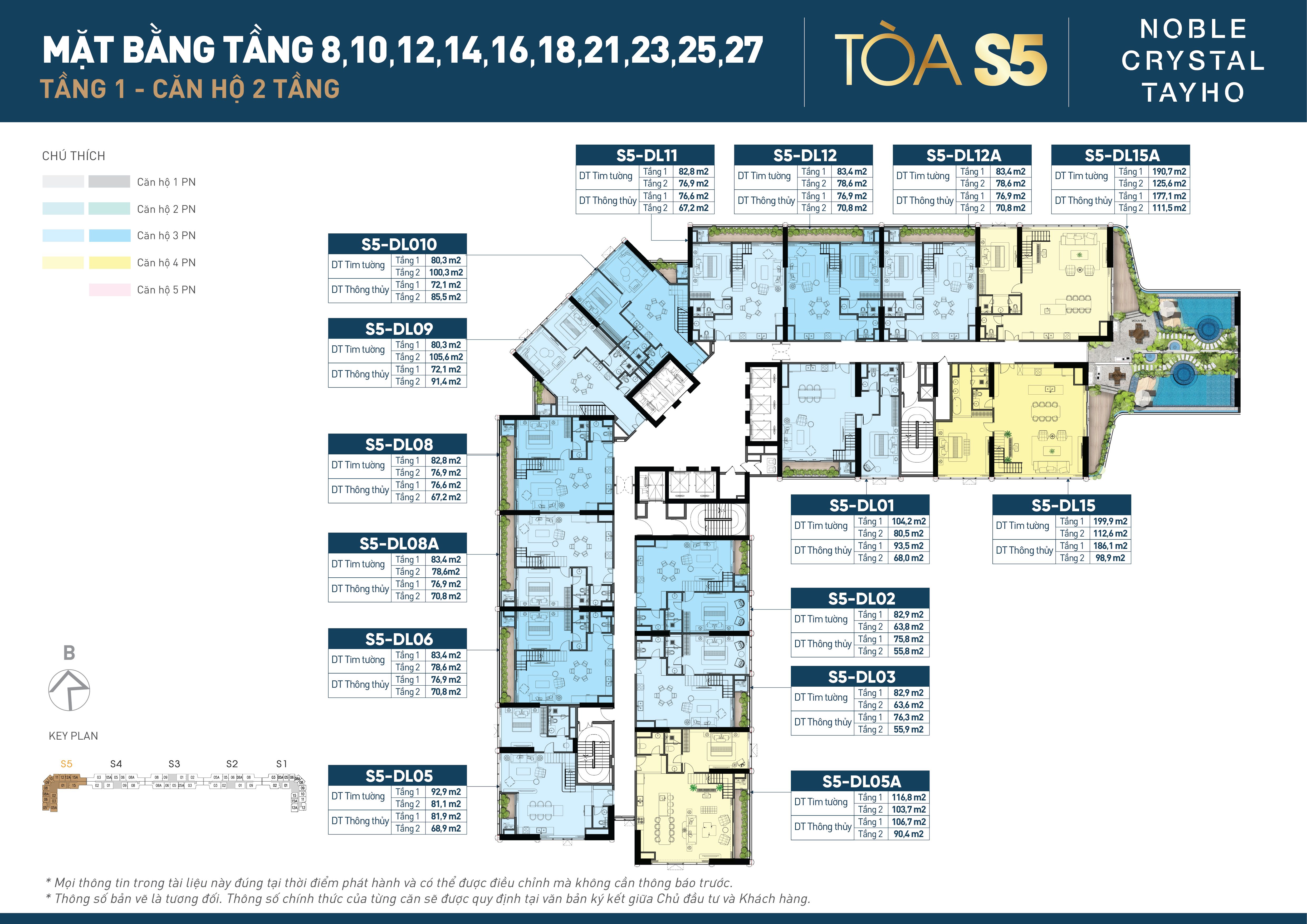 Mặt bằng tầng 1 — Duplex 8-27