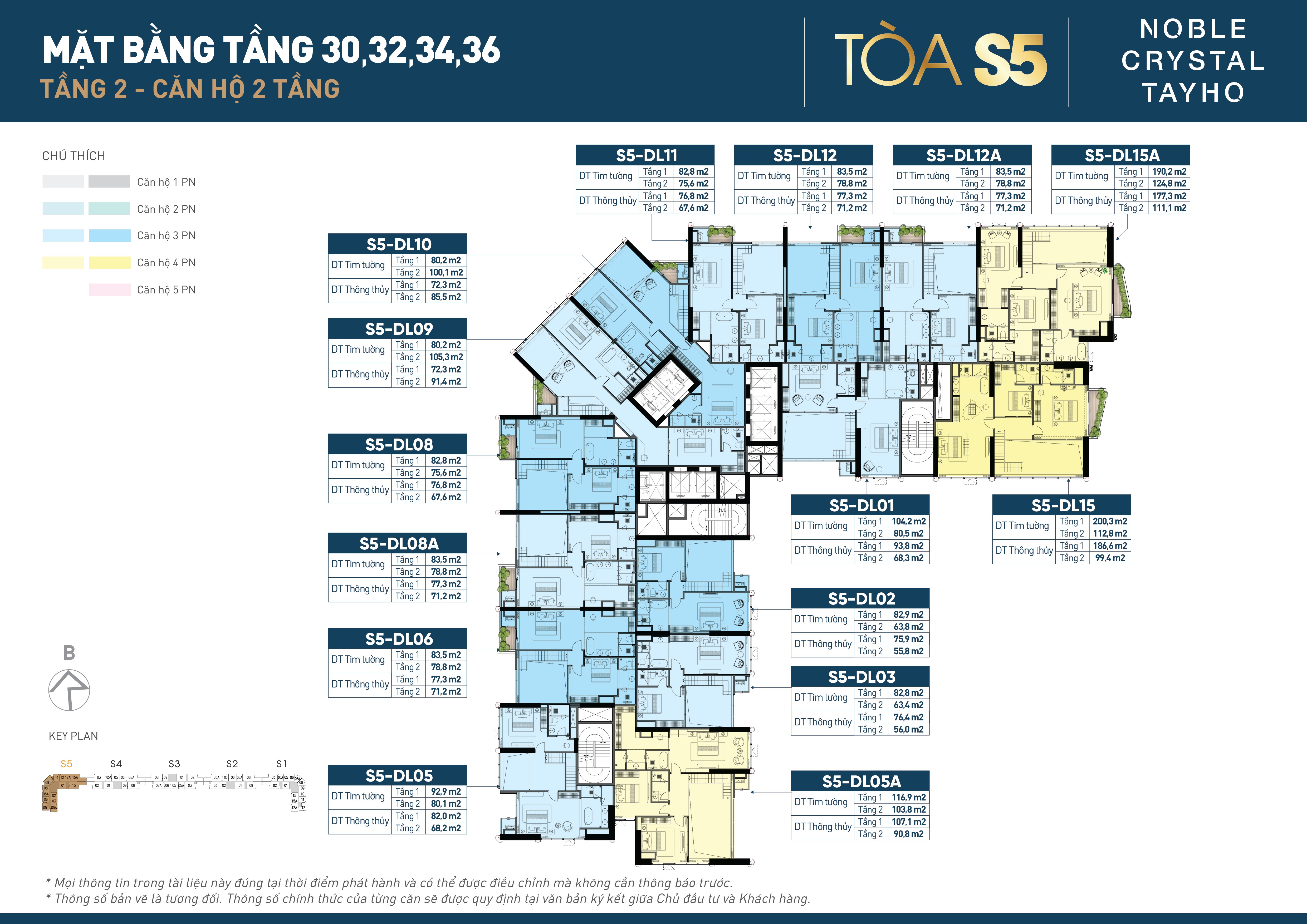 Mặt bằng tầng 2 — Duplex 30-36