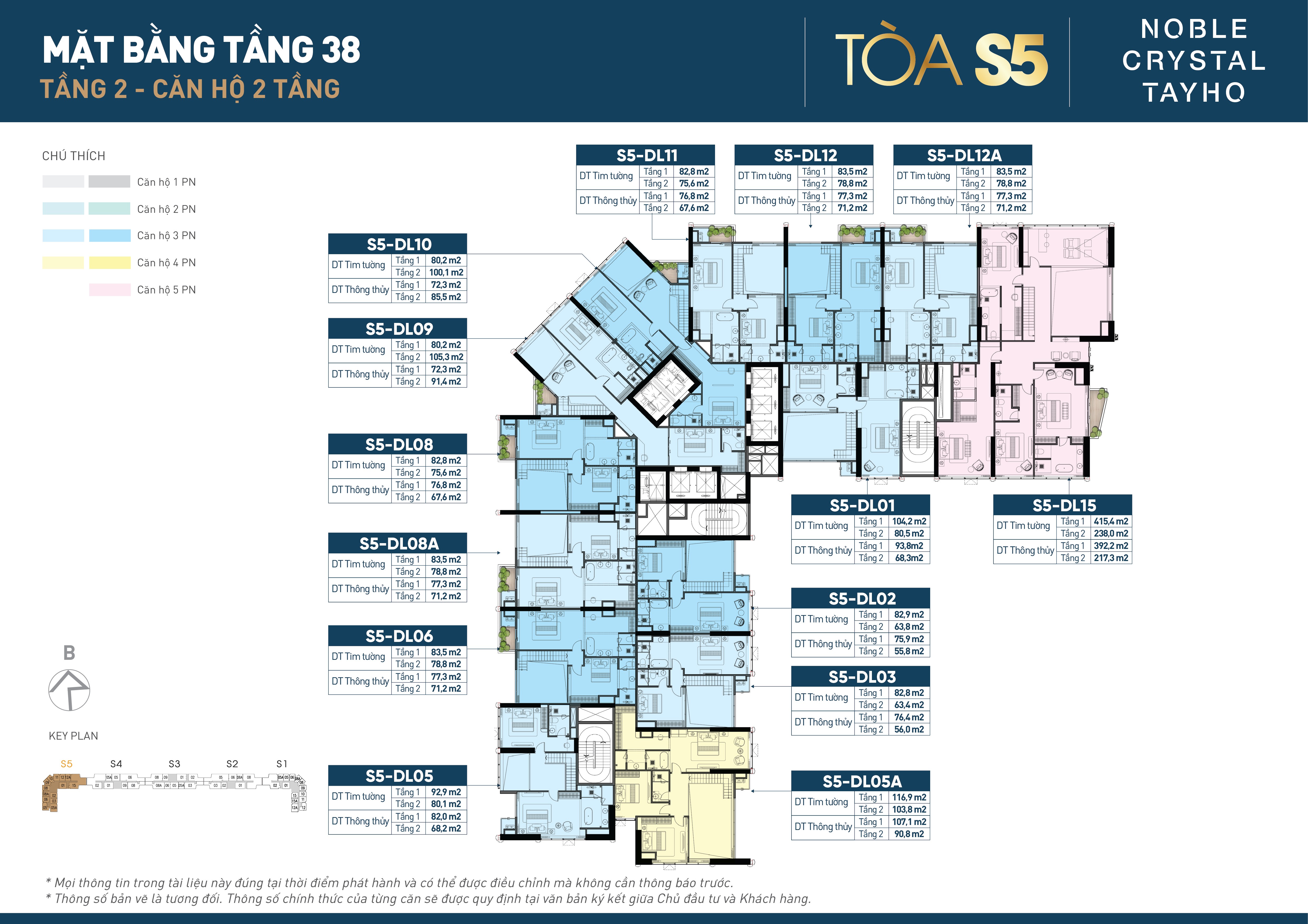 Mặt bằng tầng 2 — Duplex 38